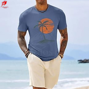 Vente directe d'usine, t-shirts imprimés graphiques, coton doux, vêtements de sport, confortables pour tous les jours, faible MOQ, service OEM - Product Image 3