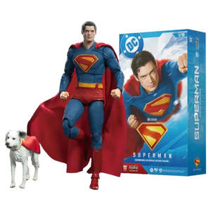 Superman and Krypto <b>Action</b> <b>Figure</b> Set 10cm Plastic Model Toy New Condition Good Quality Carto - Product Image 1