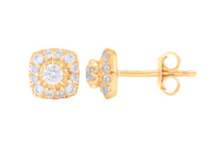 0.49กะรัต E-F รอบตัด/VVS-VS Moissanite เพชรเม็ดเดี่ยวต่างหู10K 14K 18K ทำด้วยทองคำสำหรับเธอ - Product Image 5