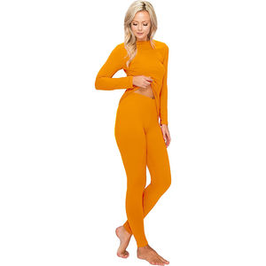 Conjunto de chándal térmico sin tirantes de espuma personalizada para hombre, ropa de abrigo gruesa de invierno y Calzoncillos largos para mujer - Product Image 2