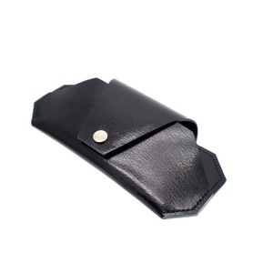 Étui à lunettes en cuir véritable, noir, nouveau Design 2019 - Product Image 1