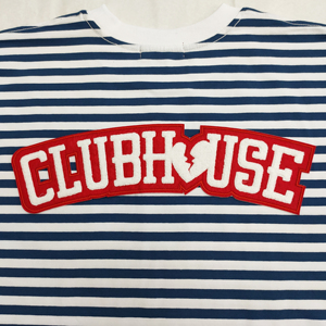 Custom Chenille Patch Letter G Red <b>White</b> Stripe <b>Tshirt</b> Men's Casual Embroidered Long Sleeve 100% Cotton - Product Image 4
