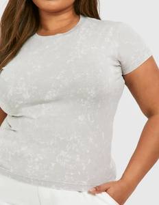 Venta al por mayor personalizado su propio logotipo Atlético camiseta Casual manga corta mujeres camisetas entrenamiento, arruinar, Fitness, usar cómodo - Product Image 6