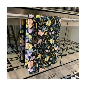ผ้าไมโครไฟเบอร์ปักลายดอกไม้อเนกประสงค์ผ้าเช็ดจานกอล์ฟห้องครัว - Product Image 1