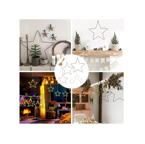 โรงงานอุปกรณ์เครื่องประดับคริสต์มาสรูปร่างต้นไม้เปล่าเครื่องประดับคริสต์มาสกรอบเครื่องประดับอลูมิเนียมสองด้าน - Product Image 5