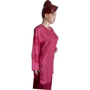 OM Printed <b>Women</b> Garments and Dress Long Indian Kurti <b>Kurta</b> Hand Religious <b>Kurta</b> for <b>women</b> in India - Product Image 6