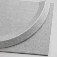Panneau acoustique 3D en forme de croissant, panneau acoustique en fibre de polyester, panneau absorbant le son en feutre PET