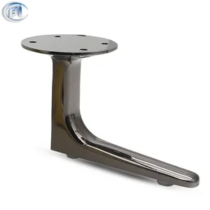 BN Black Chrome Bedside Cabinet Support Base New Design Furniture Legs For Replacement Hardware Accessories