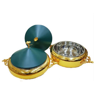 Recién llegado, vajilla clásica para Hotel, olla para servir comida, cazuela con tapa plateada para proveedores al por mayor a precio atractivo - Product Image 4