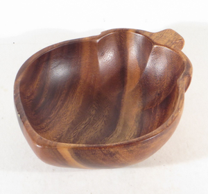 Bol en bois forme de mangue 5 pièces artisanat Dessert bol de service plateau dosette prix abordables - Product Image 5