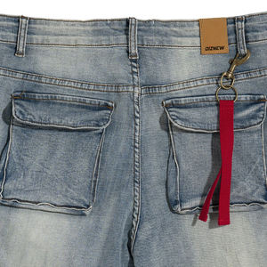 Shorts en jean décontractés pour hommes, dernière conception OEM, écologiques, séchage rapide, couleur unie, haute qualité, style streetwear, prix abordable - Product Image 4