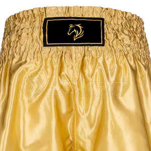 Customized Mauy Thai <b>Shorts</b> Boxing Training <b>Shorts</b> made of 100% polyester <b>shorts</b> and <b>patch</b> work - Product Image 4