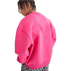 Sweat-shirt à capuche zippé surdimensionné pour homme, logo personnalisé, uni, chaud, en coton confortable, grande taille, automne - Product Image 4