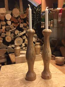 Support de bougie en bois fait main écologique pour la décoration de Noël à la maison avec une finition artisanale de qualité supérieure et une texture naturelle - Product Image 3