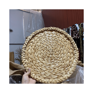 Water Hyacinth <b>Placemat</b> and Cup Mat Set family dining set, material: hyacinth strips; use: meal setup; origin: Vietnam crafted - Product Image 4