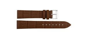 Unisex 1304 Brown Luxury <b>Leather</b> Smartwatch Band Stainless Steel Buckle Soft Adjustable Watch Strap Watch Bands Watch Part - Product Image 3