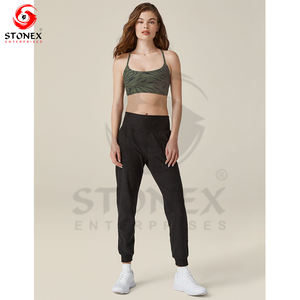 Costumes de jogging pantalons de survêtement en coton taille haute pantalons de sport personnalisés pour femmes Streetwear pantalons de survêtement de gymnastique vente en gros - Product Image 3