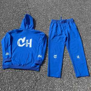 Conjuntos Deportivos Unisex 100% Algodón, Conjuntos de Entrenamiento, Sudaderas con Capucha y Pantalones Deportivos Ajustados con Logotipo Personalizado Estampado - Product Image 2