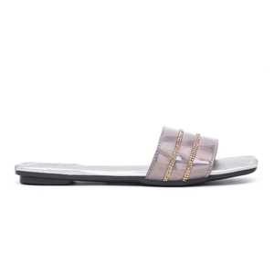 Zapatilla informal gris para mujer - Product Image 2