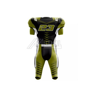 Ropa deportiva de uniforme de fútbol americano hecha a medida con características de secado rápido y transpirables Color sólido Longitud de manga corta - Product Image 5