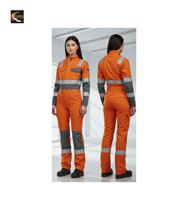 ชุดทำงานด้านความปลอดภัยในงานอุตสาหกรรมชุดหม้อไอน้ำสำหรับช่างทาสีน้ำมันและก๊าซสะท้อนแสงชุดทำงานโดยรวม - Product Image 2