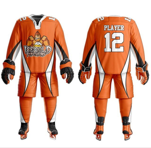 Conjunto de uniforme de hockey sobre hielo personalizado de alta calidad Diseño cómodo con servicio ODM OEM para hombres - Product Image 5