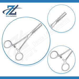 Kocher คีมหลอดเลือดแดง230มม. ตรง, 1-2ฟัน, ข้อต่อกล่อง, ที่หนีบห้ามเลือด, เครื่องมือสแตนเลสเกรดการผ่าตัด - Product Image 4