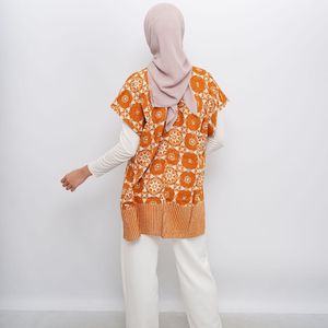 Meilleure vente Nona Monod Outer Indonesian Handmade Brown Outerwear par Setik Culturware, Premium Export Quality Fashion - Product Image 3