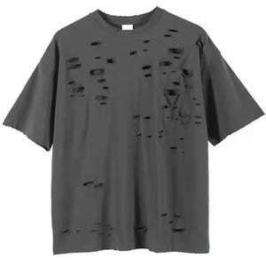 100% algodón personalizado Vintage lavado Oversize hombres camiseta Drop-Shoulder desgastado SunFaded diseño recortado camiseta Ringer - Product Image 1