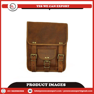 Bolso Bandolera Cruzado de Cuero de Búfalo Genuino, Hecho a Mano, Ecológico, Unisex, Elegante, Diseño Vintage Bohemio con Hilos - Product Image 2