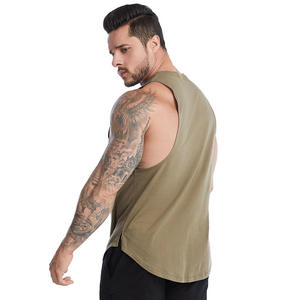 Musculation sans manches hommes débardeurs Gym Fitness entraînement entraînement Muscle été coton séchage rapide chemise athlétique - Product Image 2