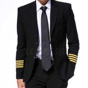 Uniforme de Azafata de Aerolínea Azul Marino Cómodo con Tela Suave de Poliéster/Algodón, Color y Talla Personalizables - Product Image 5