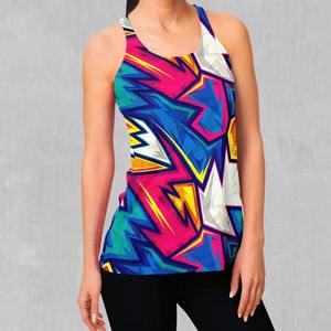 Camiseta sin Mangas Personalizada de Moda 2026 al por Mayor para Mujer, Poliéster/Algodón Satinado con Logotipo Frontal, Camiseta Deportiva Sexy de Verano para Mujer - Product Image 2