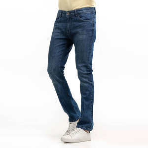 Pantalons en denim lavés sur mesure en gros, streetwear, jeans amples avec marquage pour hommes et femmes - Product Image 4