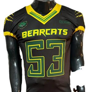 Jersey de fútbol americano bordado de talla grande transpirable estirable pantalones de sublimación Pakistán hecho fotos reales completo nuevo - Product Image 1