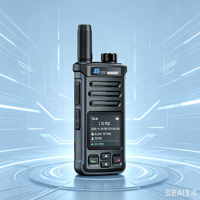 Radio POC Genggam Jangkauan Jauh 5000 km yang Tangguh dengan Kartu SIM Jaringan 4G LTE, Walkie-Talkie 4G LTE