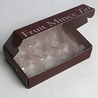 Boîte en carton rouge foncé imperméable à l'eau imprimée à bas prix Emballage d'enveloppe de fruits avec logo pleine fenêtre imprimée