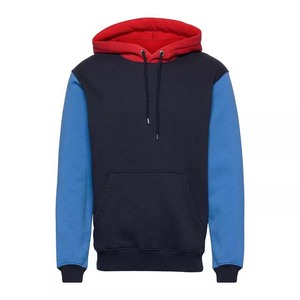 100% algodón OEM peso pesado en blanco sudaderas con capucha de gran tamaño hombres logotipo personalizado bordado impresión Color bloque sudaderas con capucha ropa de invierno básicos - Product Image 1