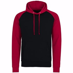 Sudadera con Capucha Premium para Hombre, Corte Ajustado, Estilo Raglán, Cuello de Dos Tonos, Algodón, Invierno, Logotipo Bordado, ODM - Product Image 1