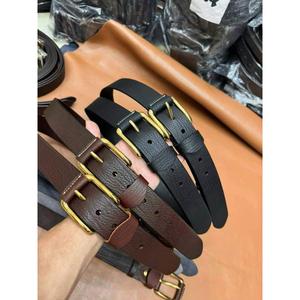 เข็มขัดหนังควายแท้สำหรับผู้ชายเข็มขัดสวมใส่ได้ทุกวัน - Product Image 1