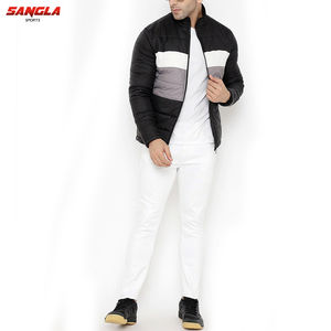 Veste matelassée d'hiver de style High Street pour hommes veste en duvet chaude de haute qualité avec col montant et tissu en toile vente en gros - Product Image 6