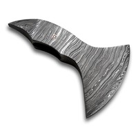 Hacha de Construcción Personalizable de Acero de Damasco Estilo Nórdico, Estilo Vikingo, Forjada a Mano de Grado Industrial, OEM 5 Cortes