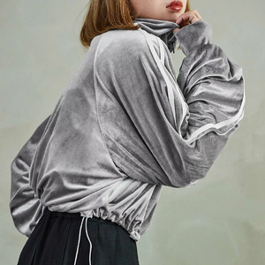 High Quality <b>Velour</b> Fabric Women Hoodies 2026 / Warm And Soft <b>Velour</b> <b>Hoodie</b> With Premium Look Comfortable Fit Women Hoodies 2026 - Product Image 3