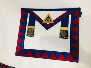 Tablier maçonnique de qualité supérieure, personnalisable, de style vintage, rectangulaire, pour Grand Logement, Ancien Maître - Product Image 2