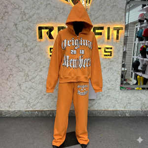 Último diseño personalizado impreso directo de fábrica cliente exigió cremallera chándal para Hombres estilo único nuevo diseño chándales para hombre - Product Image 1