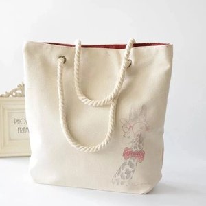 กระเป๋าผ้าแคนวาสพิมพ์โลโก้ออกแบบได้ตามต้องการพร้อมโลโก้ผ้าใบกระเป๋าช็อปปิ้ง - Product Image 6