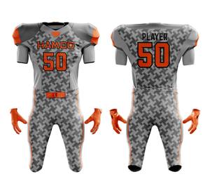 ชุดเสื้อเจอร์ซีย์พิมพ์ลายซับลิเมชันสำหรับใส่เล่นกีฬาอเมริกันฟุตบอลโรงงานออกแบบโลโก้ได้ตามต้องการ - Product Image 4