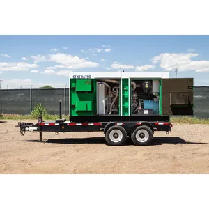 Groupe électrogène diesel industriel d'occasion de 240 kW avec sélecteur de tension et sortie insonorisée - Product Image 3