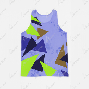 Men's Custom <b>Printed</b> Sublimated Polyester Tank Top Slim Fit Breathable Casual Wear Lightweight and Durable for Active Men. - Product Image 3