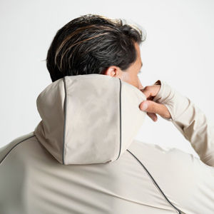 Personalizado de los hombres de patrón sólido 100% algodón transpirable ligero polar Jogger Sudadera con capucha conjunto Otoño Invierno chándal gimnasio chándal para - Product Image 4